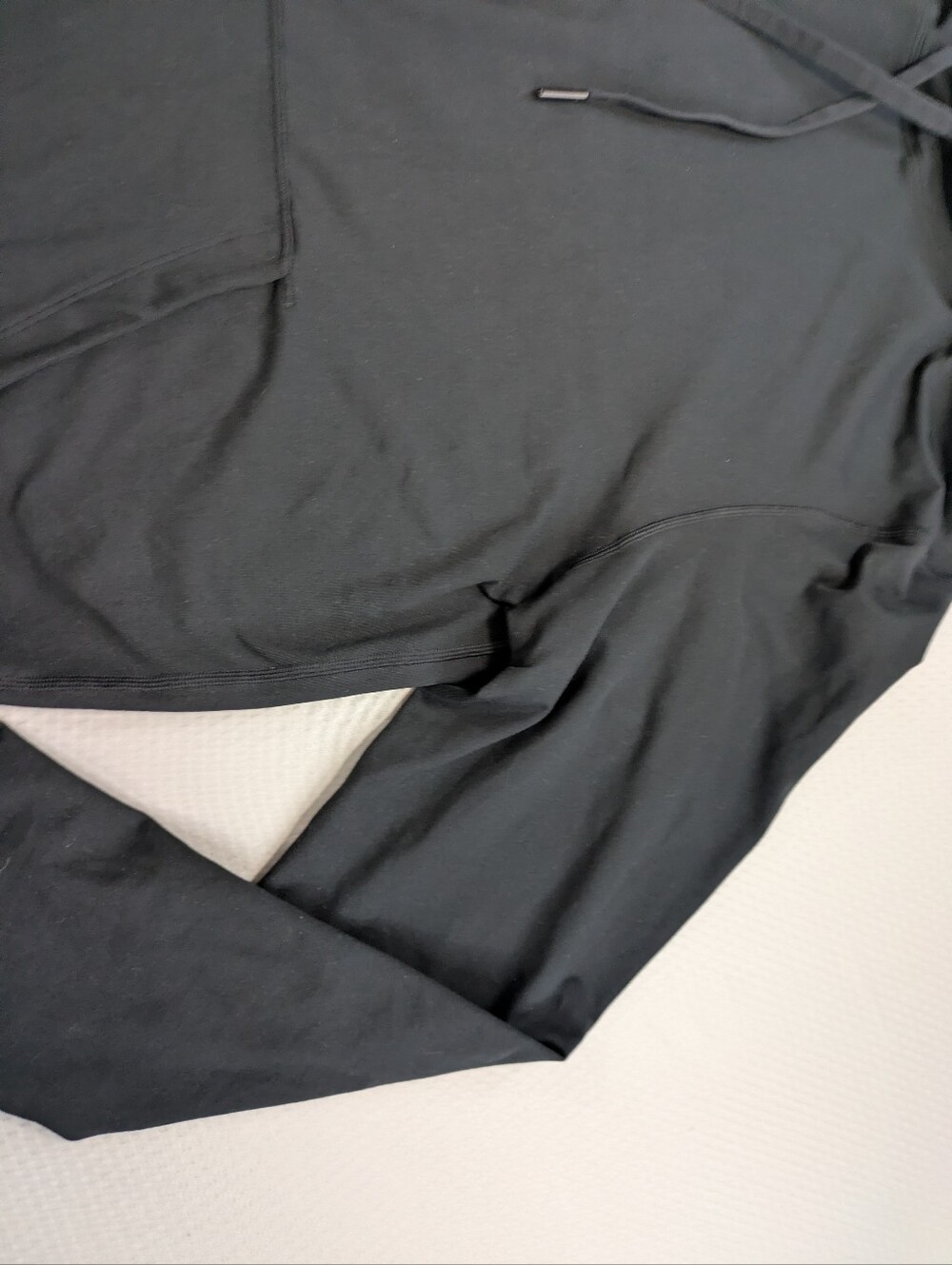 Lululemon Mens Soft Jersey Pullover Hoodie Size L Black Stretch Gym M3F86S - Picture 2 of 7